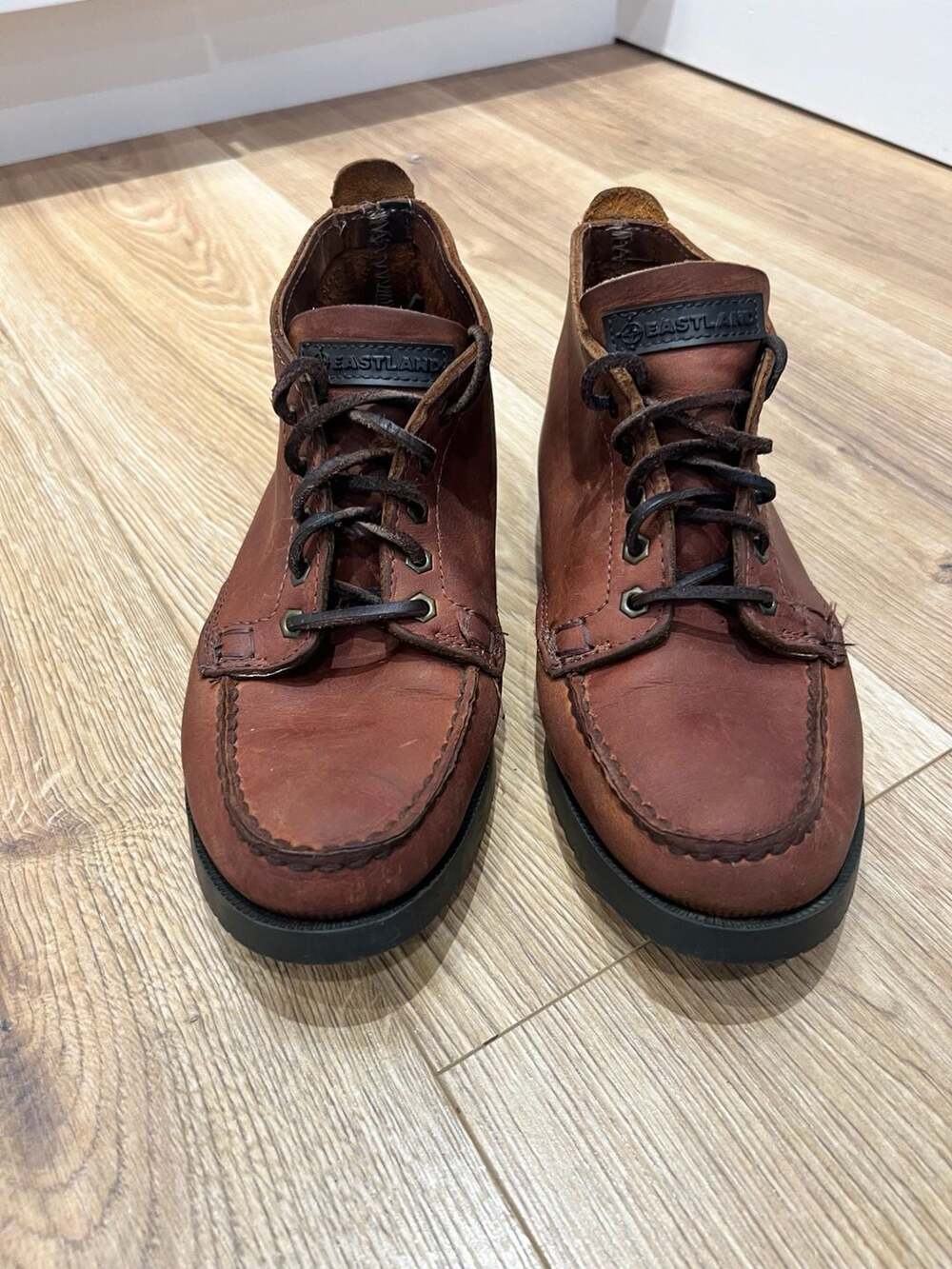 Vintage Eastland Seneca Brown Leather Chukka Ankle Bootie Shoes Women’s 7.5W